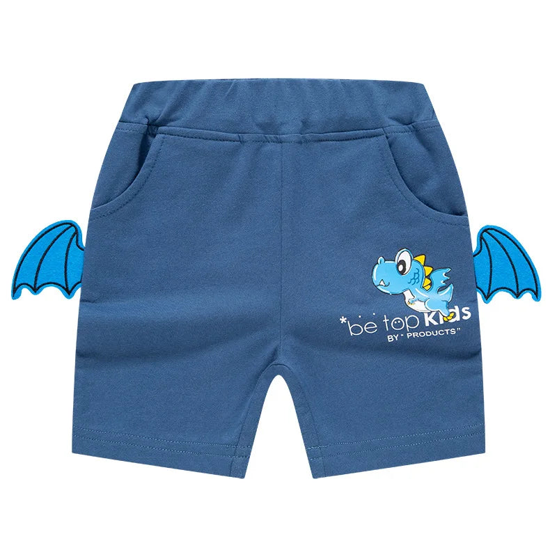 Short Garçon Sport Broderie Dinosaure