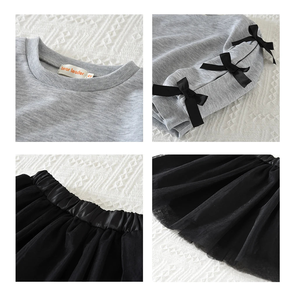 Ensemble Fille Automne Top + Jupe Tulle