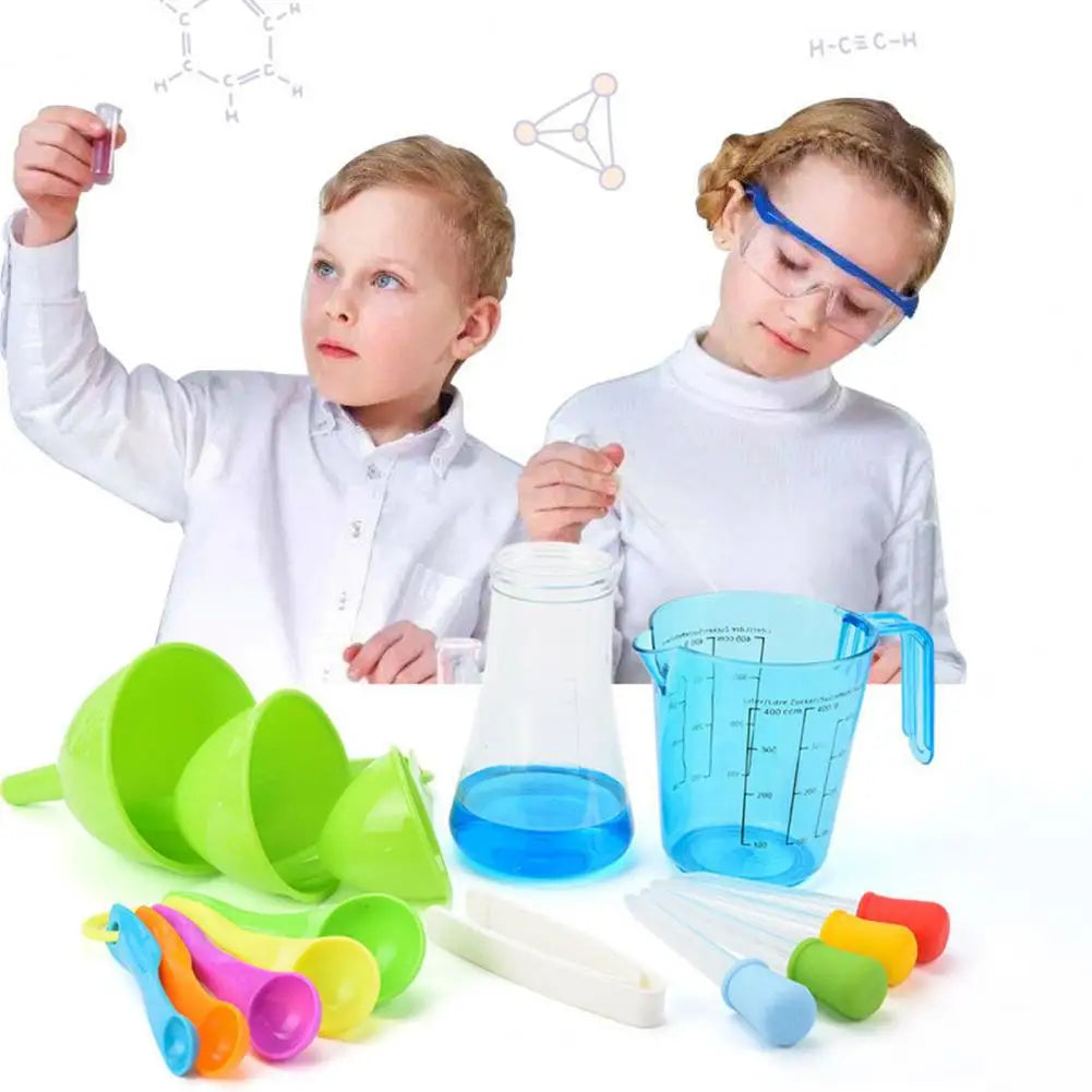 1 Set Science Experiment Kits 19 Chemistry Experiments Scientists Role Play STEM Educational Toy DIY Science Lab Kit