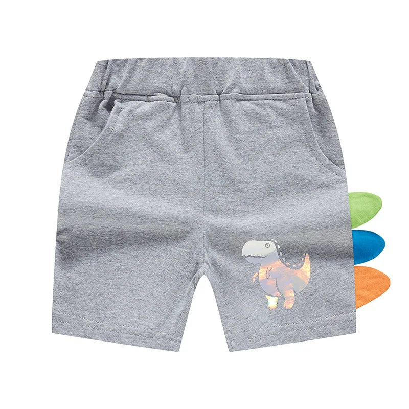 Short Garçon Sport Broderie Dinosaure