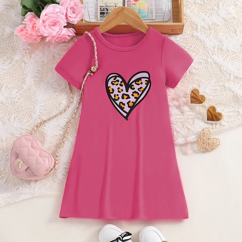 Robe Fille Été Imprimé Léopard