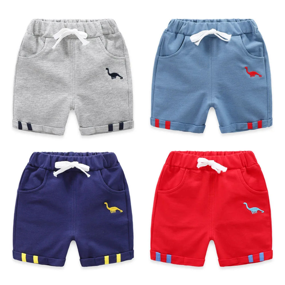 Short Enfant Coton Rayé Plage Été