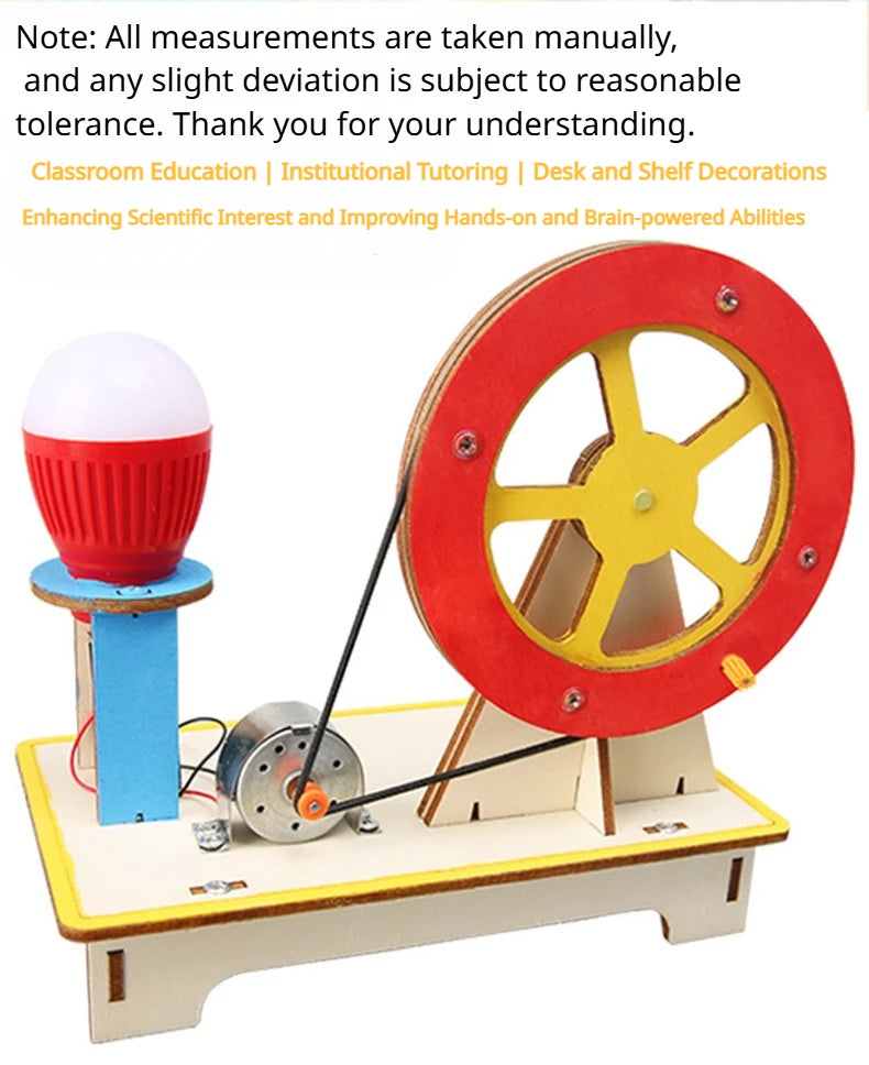 Kids Stem Science Physics Handmade DIY Kit Toy Experimental Materials for Student Classroom Project Paintable Gifts for Children