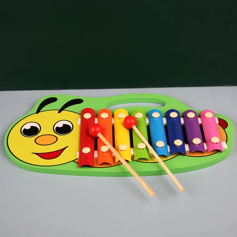 8 Scales Xylophone Educational Percussion Xylophone Learning Professional Kids Wood Xylophone for Band Beginner Birthday Gift