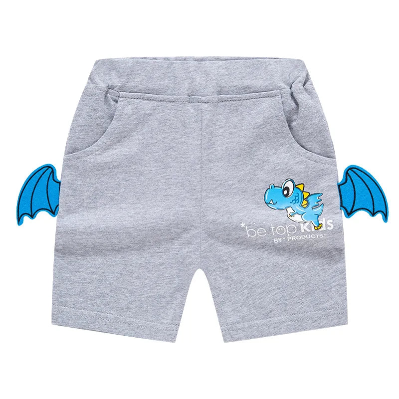 Short Garçon Sport Broderie Dinosaure