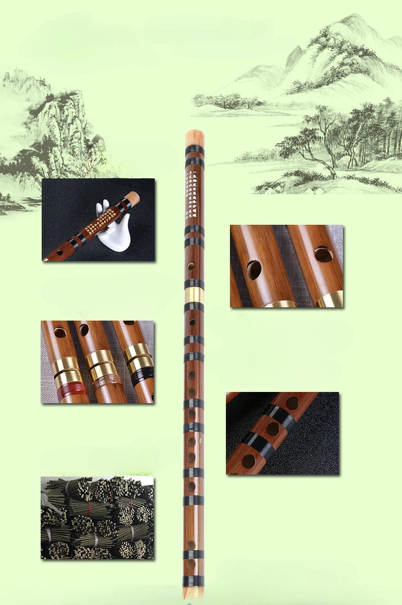 Wind Transverse Flute Small Mini Flute Chinese Traditional Professional Musical Instrument Climber Accessories Music Oud Block