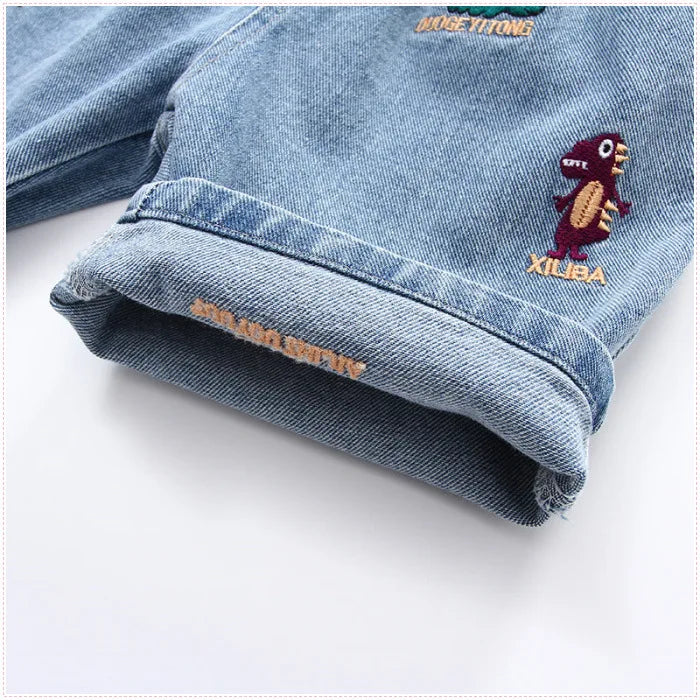 Short Denim Garçon Jean Déchiré Été