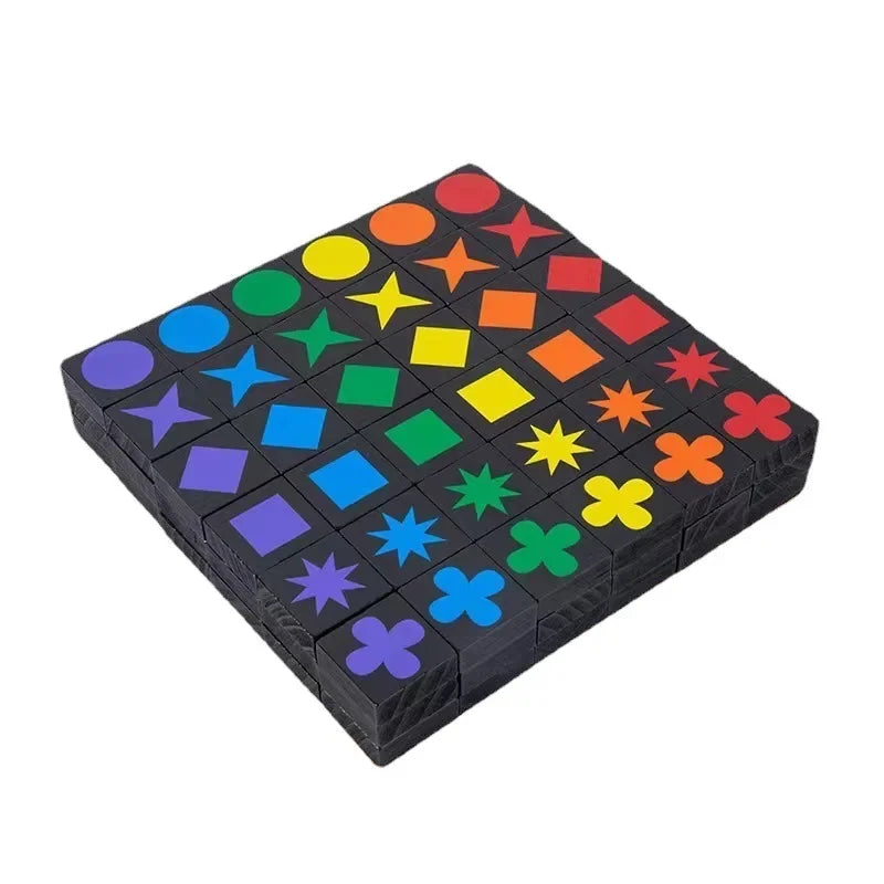 New Children's Educational Toys Qwirkle Wooden Chess Parent-child Interactive Games Kids Adult Hobbies Gifts Learning Toys Play