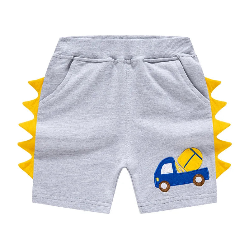 Short Garçon Sport Broderie Dinosaure