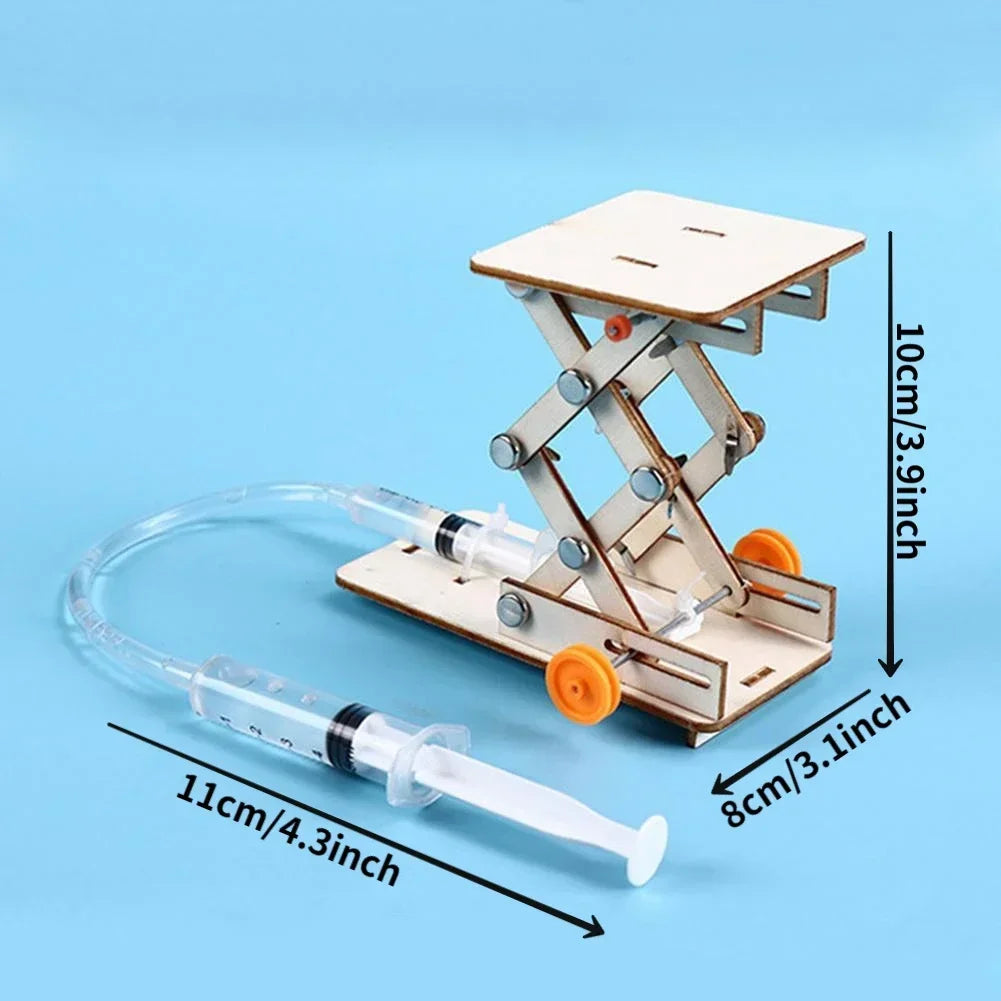 DIY Science Toys Hydraulic Lift Table Model Educational Scientific Experiment Assemble Kit for Physics School STEM Projects