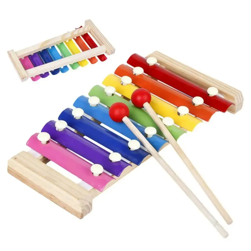 8 Scales Xylophone Educational Percussion Xylophone Learning Professional Kids Wood Xylophone for Band Beginner Birthday Gift