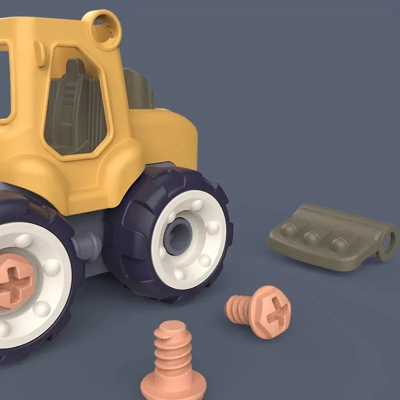 STEM Construction Kit for Kids 5-12 DIY Excavator Engineering Toys with Tools, Educational Building Gift (Screwdriver Included)