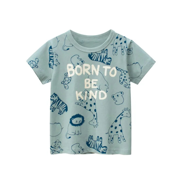 T-shirt Enfant Coton Cartoon Été