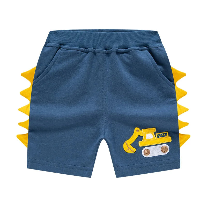 Short Garçon Sport Broderie Dinosaure