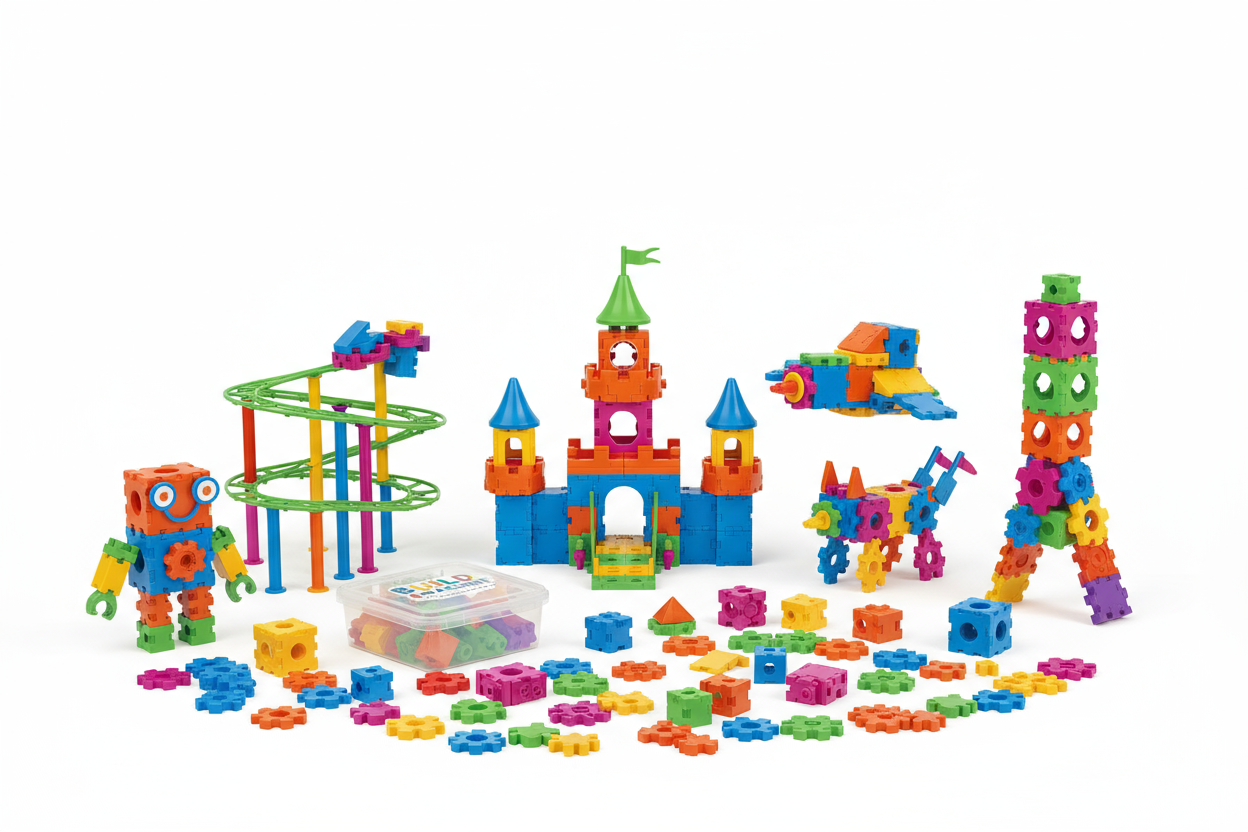 Puzzle et Jeu de Construction 3D - Créativité et Motricité